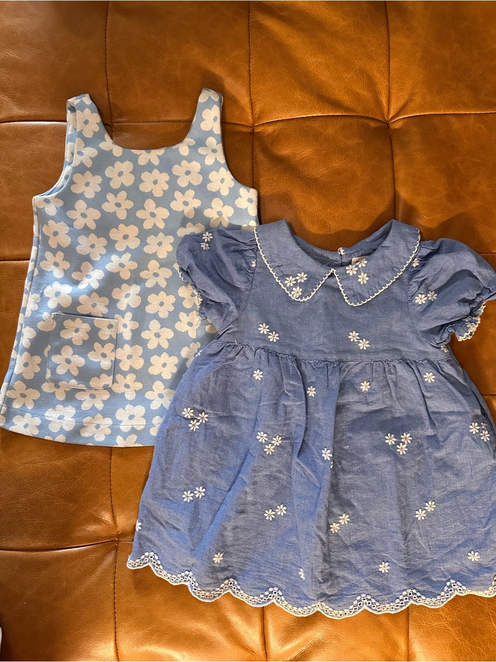 Cat & Jack Blue Floral Mix Girls' Casual Dresses
